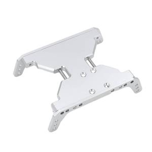 lot 18458 image: FACCNOY Aluminum Alloy Chassis Skid Plate Transmission Plate for 110 RC Crawler Axial Capra 1.9 Unlimited Trail Buggy UTB Currie F9 Upgrade Parts (Silver)