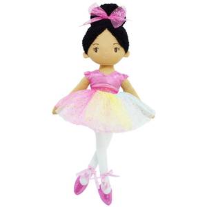 lot 18472 image: June Garden 16 Ballerina Princess Stella - Stuffed Plush Soft Doll - Pink Outfit - Gift for Toddlers and Little Girls