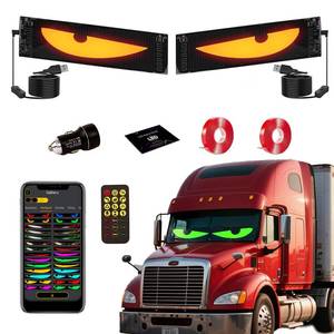 lot 19633 image: LED Eyes for Truck Windshield, 2PCS 23.6inx4.7in Devil Eyes Light for Windshield, Devil Eyes Light for Car, Truck, SUVs, Gift for Men