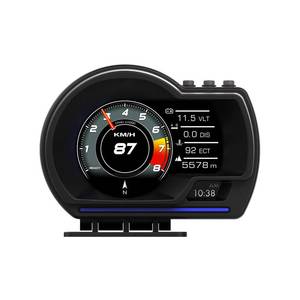 lot 19639 image: ZAZCQIL OBD2 Gauge Display Head Up Display for Car HUD Head Up Speedometer Display, GPSOBD Dual Smart System Digital Gauge Cluster, OBD2 for Water TEM, Volt, Mileage, Overspeed, RMP