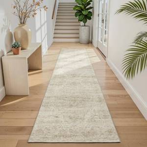 lot 19662 image: Washable Runner Rug 2x8 Runners for Hallways��Vintage Kitchen Runner Rugs with Non-Slip Backing Hallway Runner Rugs,Ultra-Thin Carpet for Bedroom, Entryway,Bathroom,Laundry Room