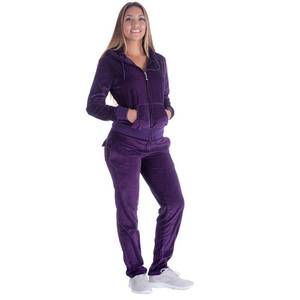 lot 20265 image: Facitisu Tracksuit for Women Set 2 Piece Joggers Velour Jogging Sweat Outfits Hoodie and Sweatpants Set S, Purple