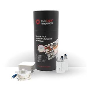 lot 20267 image: InvisiLight Home Fiber Kit Wired Internet Where You Need It �� Create a Nearly Invisible Wired Connection for Wi-Fi, Gaming, and More �� Ultra-Thin 0.6mm Fiber, DIY Installation, Up to 1Gbps Speed