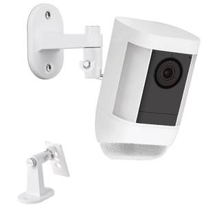 lot 20273 image: ALERTCAM Security Wall Mount for Ring Spotlight Cam Battery and Ring Spotlight Cam PlusPro (Battery), 360° Adjustable IndoorOutdoor Mounting Bracket for Surveillance Camera System - White,1Pack