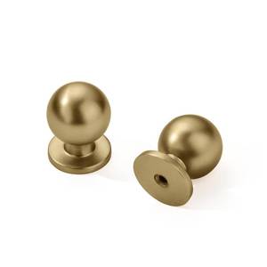 lot 20274 image: khtumeware 6 Pack Champagne Bronze Cabinet Knobs 1 Inch Single Hole Cabinet Handles Dresser Knobs Drawer Knobs and Pulls for Bathroom Cabinets