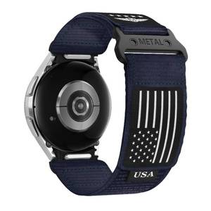 lot 20317 image: Rugged Nylon Band for Samsung Galaxy Watch 7 6 5 4 44mm 40mm Watch 6 4 ClassicWatch 5 ProWatch 3 Classic 41mmActive 2,One Click Attachment,No Gap Fabric Sport Band Adjustable Strap for Men Women