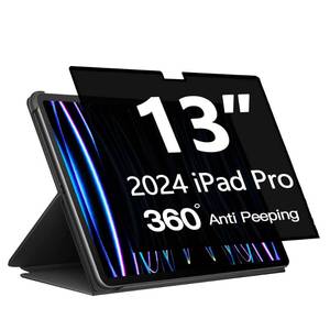 lot 20323 image: Halloive 360° Privacy Screen Protector for iPad Pro 13 inch M5M4 8th7th Generation, iPad Pro 13 Inch 20252024 Privacy Filter Screen Protector Anti Blue Light Anti-Spy