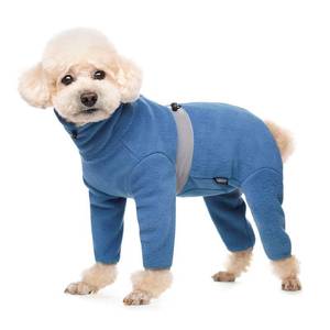 lot 20333 image: Polar Fleece Dog Pajamas Bodysuit - Small to Medium Dogs, Winter Jacket & Sweater for Small Dogs, Four-Legged Warm Clothes
