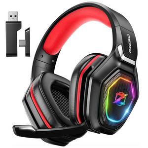 lot 20336 image: Ozeino 2.4GHz Gaming Headset Wireless with Flip Mic for Ps5, Ps4, PC, Gaming Headphones with USB-A & USB-C Transmitter, 40Hr Battery Gamer Headset for Laptop, Mobile, Mac