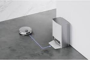 lot 3205 image: Ecovacs Deebot Robot Vacuum with Docking Station
