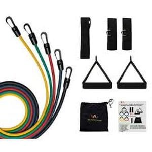 lot 6014 image: Resistance Band Set with Door Anchor and Manual