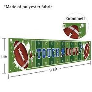 lot 10228 image: Durable Rugby Football Field Banner Sign flag 2x10 ft