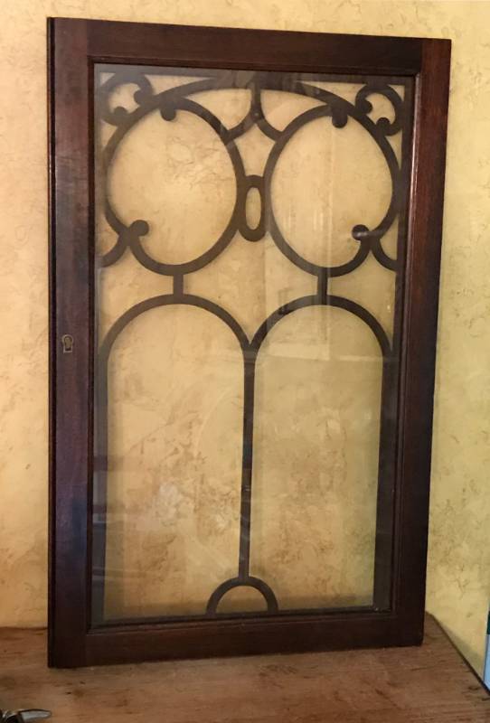 Cabinet Door With Glass And Wood Trim All Crafts And Holiday