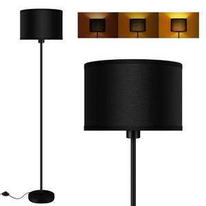 lot 1730 image: Floor Lamp Black, Standing Lamp, 58 Tall Lamps for Living Room, Simple Pole Lamp with Black Lampshade, OnOff Foot Pedal, Bright Dimming Light for Kids Room Bedroom Office Decor(Without Bulbs)