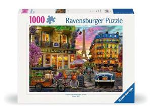 lot 1747 image: Ravensburger - Paris at Dawn - 1000 Piece Jigsaw Puzzle - Quaint Imagery of Paris from Yesteryear - Beautiful, Vibrant Colors - Frameable - Premium Quality - Puzzles for Adults