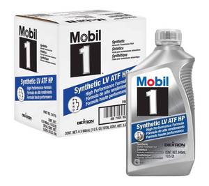 lot 1749 image: Mobil 1 Synthetic LV ATF HP Case 6 x 1 Quart