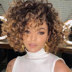 lot 4016 image: 7 Packs GoGo Curl Crochet Hair 10 Inch Short Curly Crochet Hair Beach Curl Water Wave Crochet Braids Synthetic Hair Extensions (10 Inch, T1B3027)