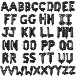 lot 4398 image: 52 Pcs 2 Sets of 16 Inch ��A-Z�� Letter Balloons Set �� Complete Alphabet Mylar Foil Balloons (Each Letter Includes 2 Balloons) for Birthday, Graduations, New Year, and Party Decorations (Black)