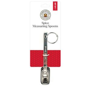 lot 4492 image: King Arthur Baking Company Spice Measuring Spoons, 188 Stainless Steel, 7-Piece Set, Precision Measures, For Baking And Cooking