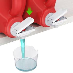 lot 6030 image: KMOUANTS 2 Pack Laundry Detergent dispenser Nozzle Switch Holder, Upgraded Nozzles Switch Easily��detergent and softener accessories Fits Most Economic Sized Bottles��laundry room organization