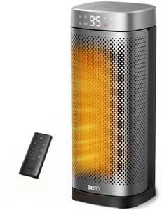 lot 9574 image: DREO Space Heaters for Indoor Use, Fast Heating Portable Heaters with Remote, Large PTC Ceramic Electric for Bedroom, 12H Timer, 70° Oscillation, Overheat Protection, 1500W Safety Heat for Home Office