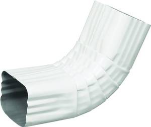 lot 10252 image: Rocky Mountain Goods Gutter Elbow 2x3 A - White Aluminum Downspout A Connector - Rust-Resistant, Durable Finish - Fits Standard Gutters - Easy Installation