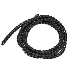 lot 10270 image: uxcell Flexible Spiral Cable Wrap Wire Cord Wraps Management Sleeve 12mm x 14mm Computer Wire Manage Cord 2 Meters Length Black