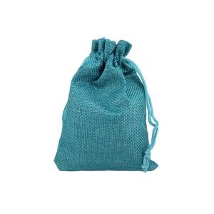 lot 10274 image: Palmhomee Pack of 25 Burlap Gift Bags with Drawstring Linen Jewelry Pouches Wedding Hessian Jute Bags for Birthday and Treat Pouches Party Wedding Favors Gift (4x5.6 Inch, Peacock Blue)