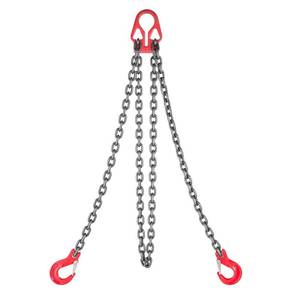 lot 11109 image: VEVOR Chain Sling, 516 in x 10 ft Lifting Chains with 2 Leg Grab Hooks, Heavy Duty G80 Alloy Steel Lifting Sling, 7000LBS Capacity, Adjustable Engine Chain Hoist Lifts for Cargo Security Towing