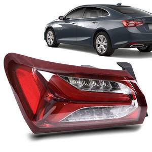 lot 11113 image: Lochnchn LED Tail Lights Compatible with Chevy Malibu 2019 2020 2021 2022 Outer Rear Taillight Assembly Brake Lamp Left Driver Side Replace 84595944 GM2804143