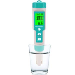 lot 12343 image: Pool Salt Tester - Multifunctional 5 in 1 Salinity, PH, TDS, EC, and Temperature Meter, Pool Salinity Testing Kit, Digital Salinity Tester for Swimming Pool,Saltwater, Sea Water, Aquarium