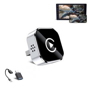 lot 12345 image: HYPAX Wireless CarPlay Adapter-4 in 1 Screen Mirror Link Car Adapter Android Auto Multi-User Seamless Connection Converts Wired to Wireless CarPlay Adapter - No Latency from iOS 10 to Screen wUSB-C