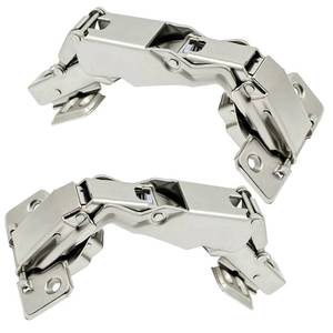 lot 12349 image: 2pack 180 Degree Soft Closing cabinets Hinge, Conceal Frameless Cabinet Slow self Closing Hydraulic Adjustable Hinge, 180 Degree Cabinet Door Hinge (Full Cover)