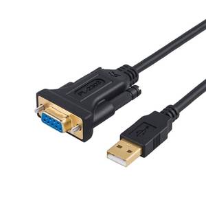 lot 12354 image: CableCreation USB to RS232 Adapter with PL2303 Chipset, 6.6ft USB 2.0 Male to RS232 Female DB9 Serial Converter Cable for Cashier Register, Modem, Scanner, Digital Cameras, CNC,Black