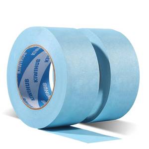 lot 12358 image: KIWIHUB Light Blue Painters Tape,2 inch x 60 Yards x 2 Rolls (120 Yards Total) - Medium Adhesive Masking Tape for Painting,Labeling,DIY Crafting,Decoration and School Projects