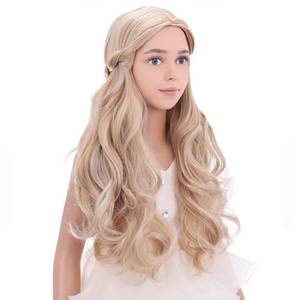 lot 12362 image: PATTNIUM Blonde Wig Long Wavy Wigs for Kids Girls Heat Resistant Synthetic Hair Cosplay Costume Wigs (Blonde)