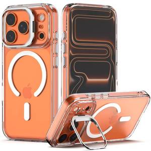 lot 12372 image: Nvollnoe for iPhone 17 Pro Case Compatible with MagSafe Military Grade Shockproof Heavy Duty Protective Adjustable Kickstand Matte Semi Clear Phone Case for iPhone 17 Pro(Clear)