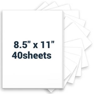 lot 12386 image: Cardstock 8.5 x 11, Thick Printer Paper 75 lb200 gsm, 40 Sheets Card Stock White, Heavy Card stock, White CardStock Paper for Invitations, Diy Cards, Business Cards, Menus, Crafts, Drawing etc