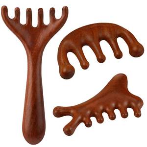 lot 12390 image: ProSuites 3 Pack Scalp Massager Hair Growth,Wooden Gua Sha Head Massage Tool for Hair Growth, Soothing and Relaxing