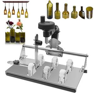 lot 13914 image: Smasener Wine Bottle Cutter,Glass Bottle Cutter Set, Wine Bottle Cutter Tools, Curved Glass Cutting Tool for Round and Square Bottles, Stainless Steel 420Bottle DIY Craft Kit