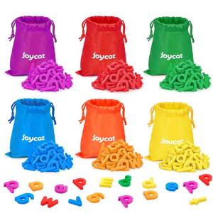 lot 13974 image: JoyCat Magnetic Letters, 312 Pieces Lowercase Alphabet Fridge Magnets, ABC Magnets for Toddlers Kids, Educational Learning Plastic Letters Set for Kindergarten Classroom