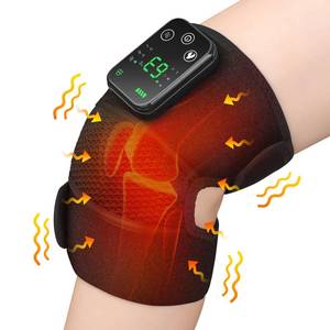 lot 14033 image: Cordless Heated Knee Massager, Knee Heating Pad for Knee Pain Relief, FSA Eligible HSA, Heated Knee Brace Wrap, Heat & Massage, Joint & Arthritis Comfort