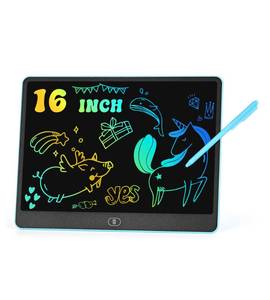 lot 14044 image: LCD Writing Tablet, 16 Inch Colorful Doodle Board Drawing Tablets for Kids, Toddler Educational Learning Toys for 3 4 5 6 7 8 Year Old Boys Girls Birthday Christmas Gift