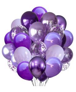 lot 14066 image: 300 Pcs Lavender Purple Balloons Set 12 Inch Different Shades of Purple Party Balloon Set, Suitable for Wedding, Graduation, Birthday Party Various Event Decorations