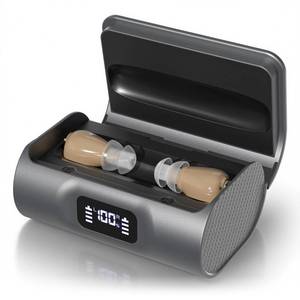 lot 14110 image: Rechargeable Hearing Aids for Seniors with Hearing Loss, In-the-ear Hearing Amplifiers Devices with Noise Cancelling, Long Lasting Use with Large Capacity Charging Case, Beige