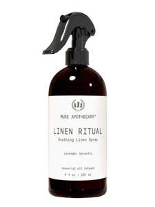 lot 14112 image: Muse Apothecary Linen Ritual - Aromatic, Soothing, and Relaxing Linen Spray for Bedding, Laundry and Fabric Spray Freshener - Infused with Aromatherapy Essential Oils - Lavender Serenity
