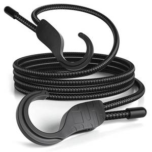 lot 14113 image: Buvcnsy 36 Adjustable Bungee Cords with Hooks, Heavy Duty Outdoor 6 Pack Black, Length-Adjustable Design (7-36), UV-Resistant Elastic Straps for Cargo, Camping, Tents, Bikes, Luggage, etc