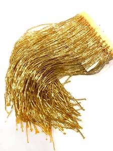 lot 14126 image: Labellezalady 12inches (30cm) Super Wide Gold Luxury Glass Beaded lace Trim,handbeadedTassel Fringe Trim 1Yards Long for Evening,Wedding,Dance,Prom Dress Clothes and Other DIY Project Decoration