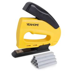 lot 16012 image: YEAHOME JT21 Forward Action Staple Gun, Upholstery Staple Gun with 1000 pcs JT 21 Staples, Light Duty Staple Guns for Wood, Crafts, DIY, Decoration, Fabric