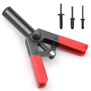 lot 16034 image: Mejiao Rivet Gun Set with 3 Sizes Nylon Blind Rivets, 30 Pieces, Hand Riveter Suitable for Automotive and More